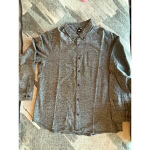 Nike SB Black and White Heathered Stretch Button Up - XXL - New